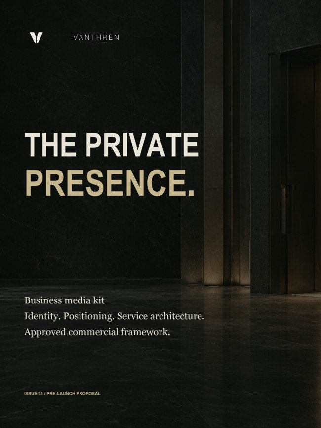 VANTHREN business media kit cover